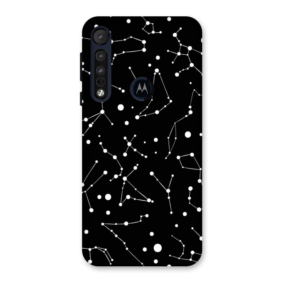 Black Constellation Pattern Back Case for Motorola One Macro