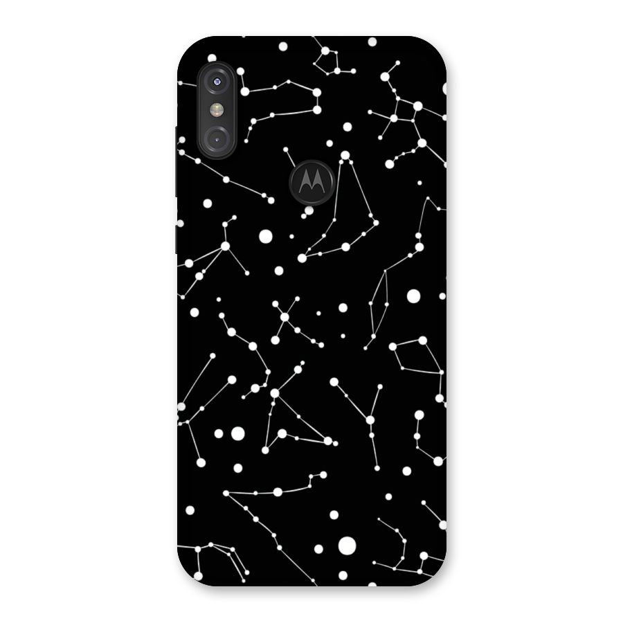 Black Constellation Pattern Back Case for Motorola One Power