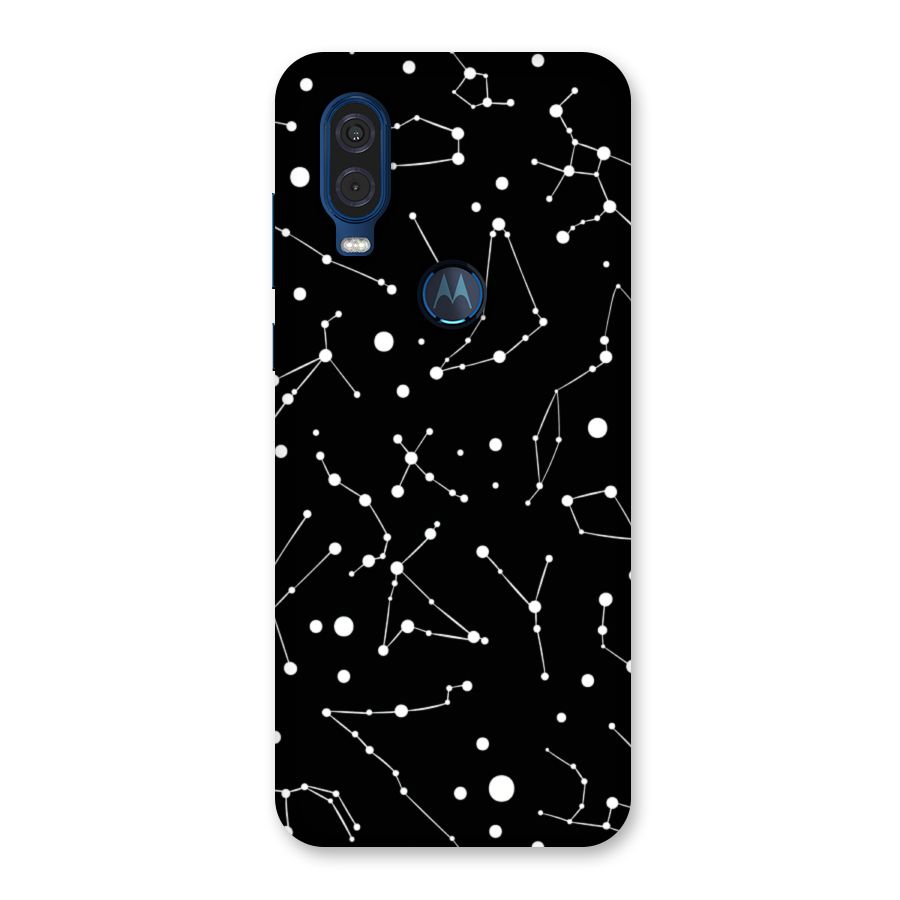 Black Constellation Pattern Back Case for Motorola One Vision