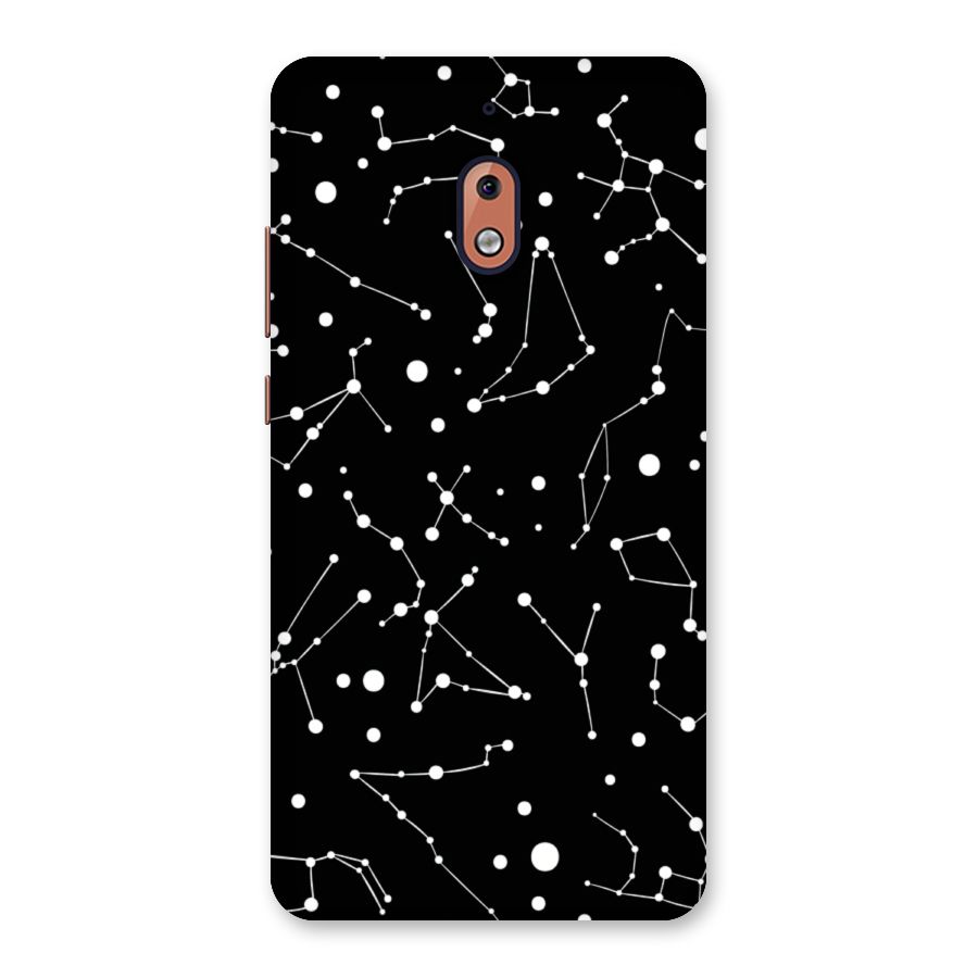 Black Constellation Pattern Back Case for Nokia 2.1