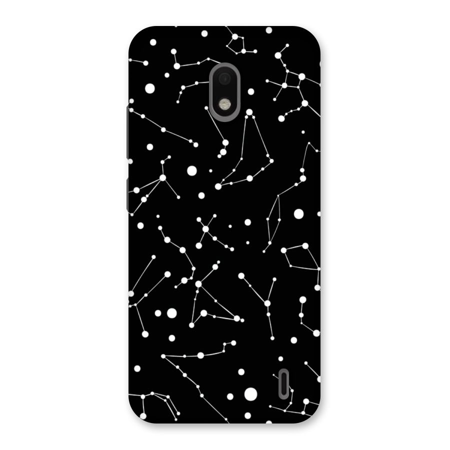 Black Constellation Pattern Back Case for Nokia 2.2
