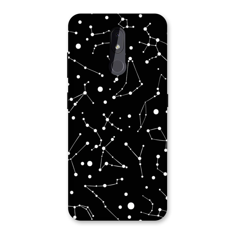 Black Constellation Pattern Back Case for Nokia 3.2