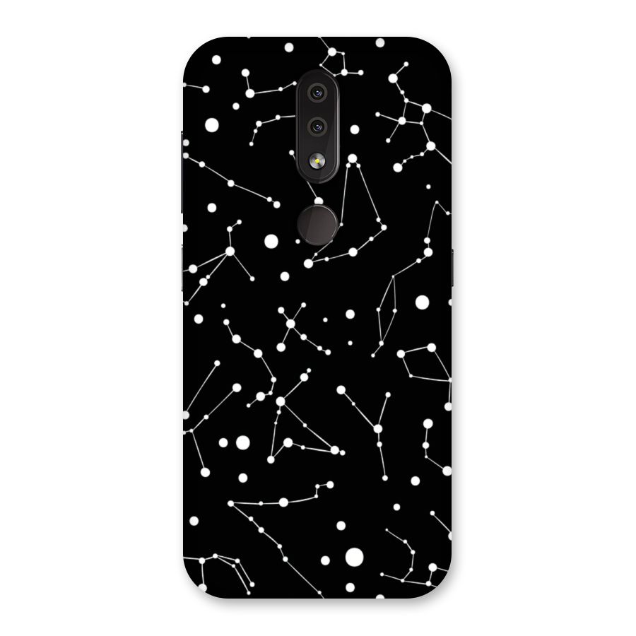 Black Constellation Pattern Back Case for Nokia 4.2