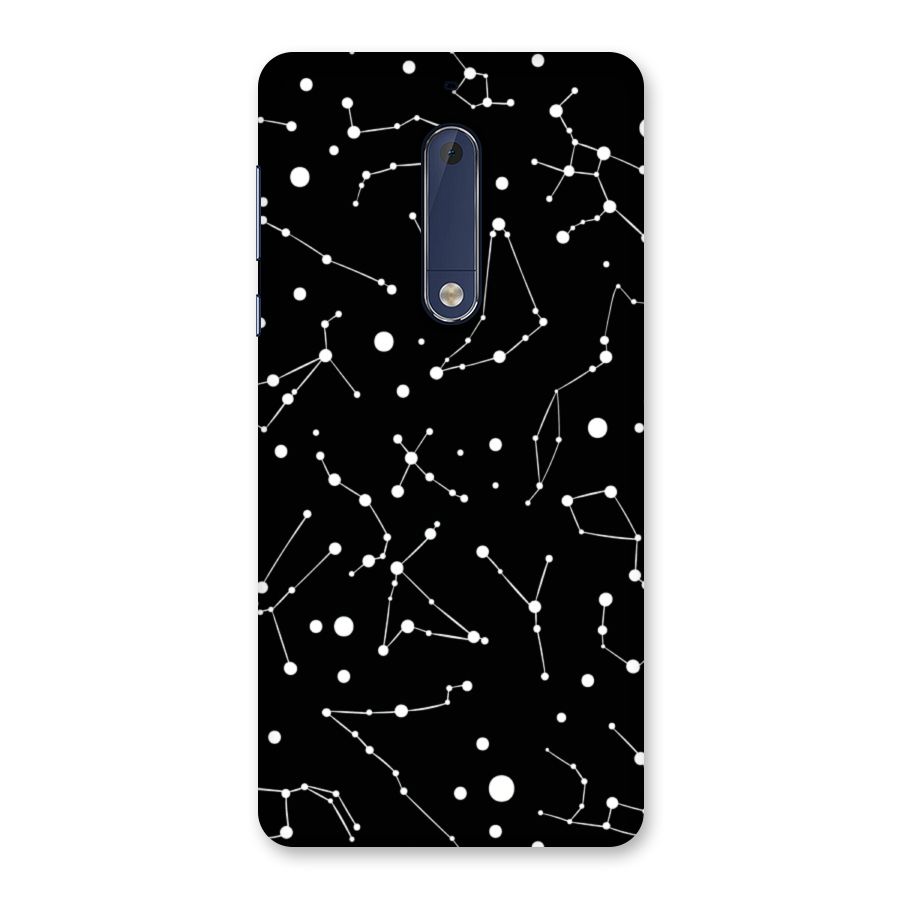 Black Constellation Pattern Back Case for Nokia 5