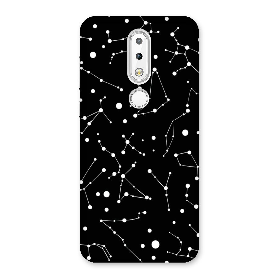 Black Constellation Pattern Back Case for Nokia 6.1 Plus