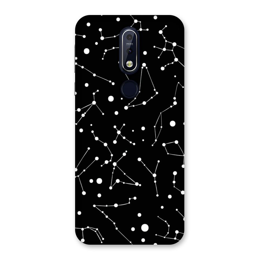 Black Constellation Pattern Back Case for Nokia 7.1