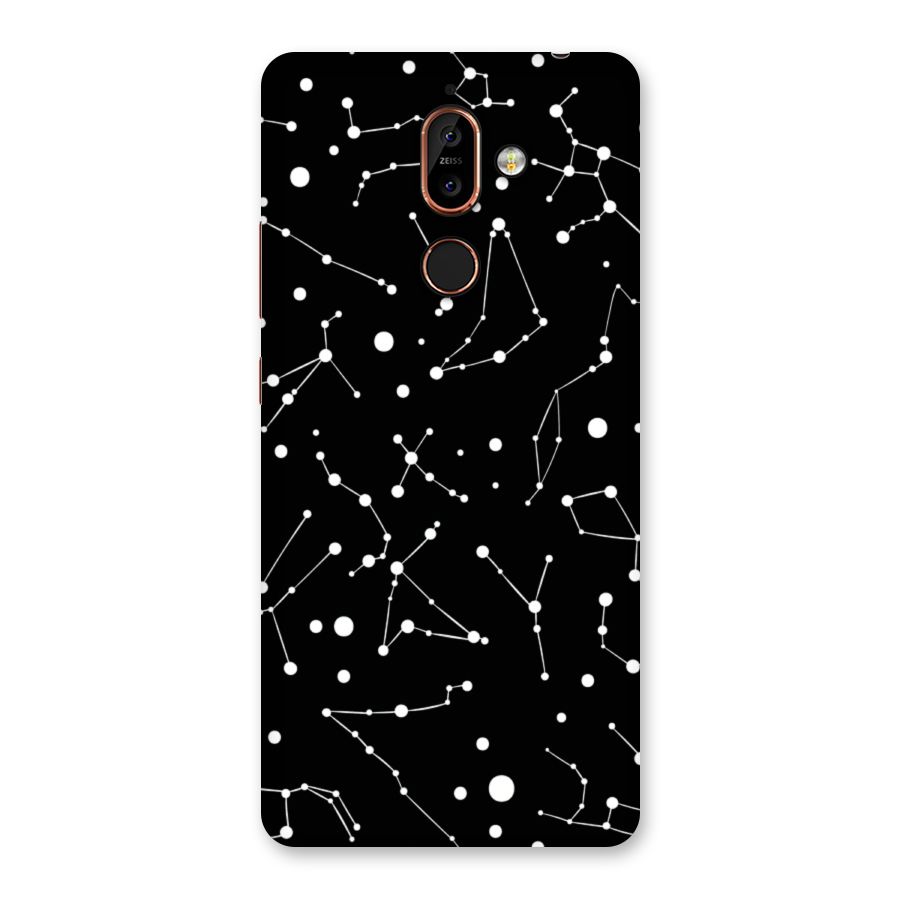 Black Constellation Pattern Back Case for Nokia 7 Plus