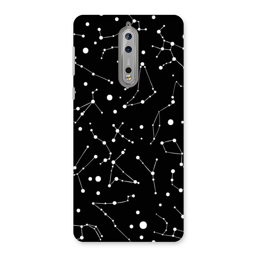 Black Constellation Pattern Back Case for Nokia 8