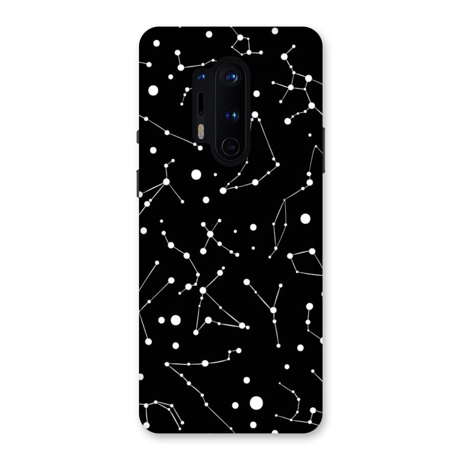 Black Constellation Pattern Back Case for OnePlus 8 Pro