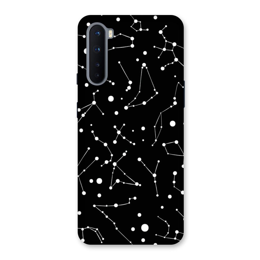 Black Constellation Pattern Back Case for OnePlus Nord