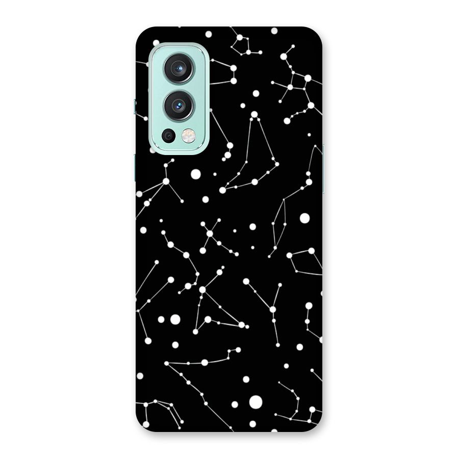 Black Constellation Pattern Back Case for OnePlus Nord 2 5G