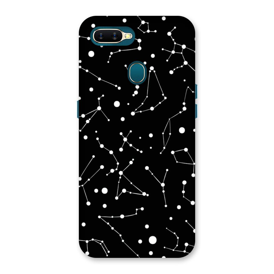 Black Constellation Pattern Back Case for Oppo A11k