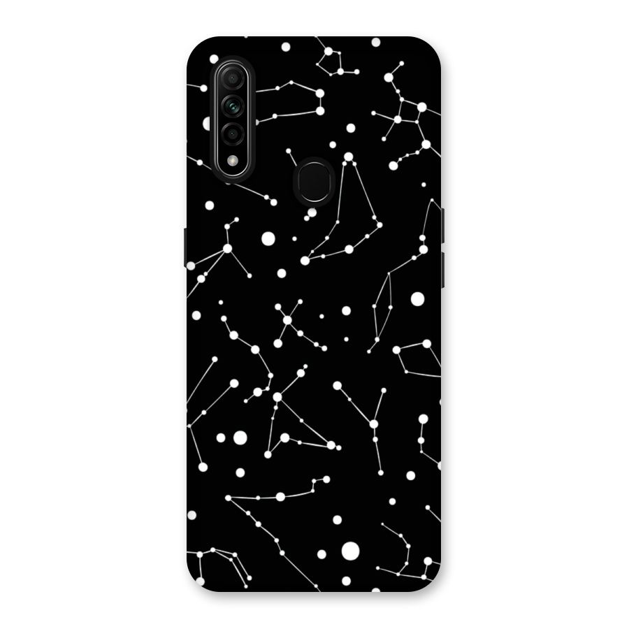 Black Constellation Pattern Back Case for Oppo A31