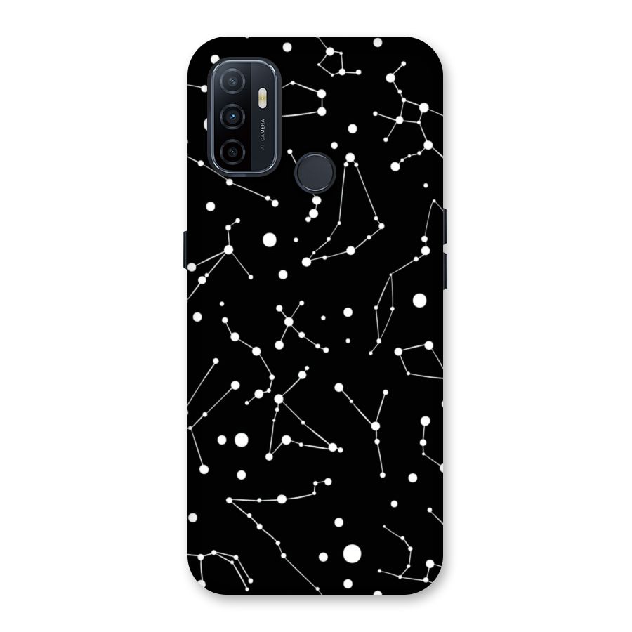 Black Constellation Pattern Back Case for Oppo A32
