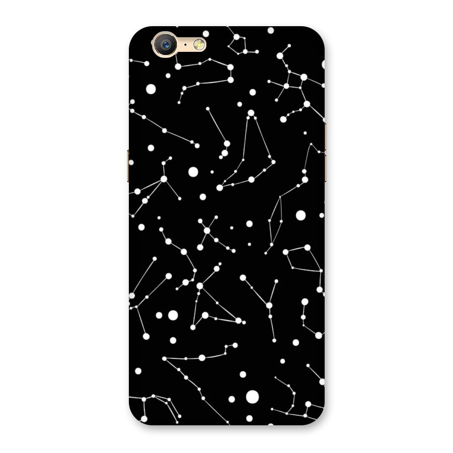 Black Constellation Pattern Back Case for Oppo A39