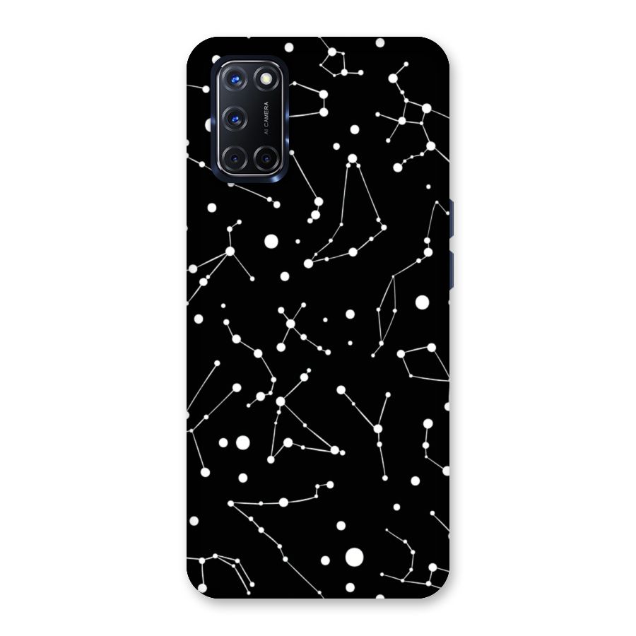 Black Constellation Pattern Back Case for Oppo A52