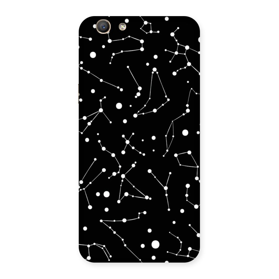 Black Constellation Pattern Back Case for Oppo A59