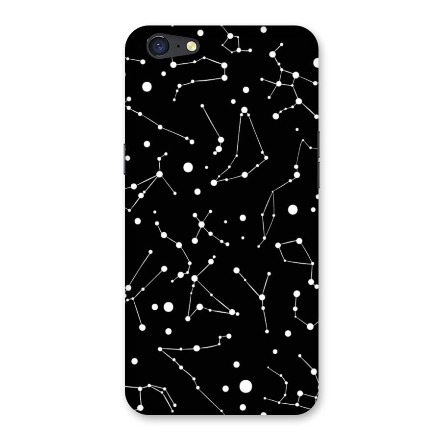 Black Constellation Pattern Back Case for Oppo A71