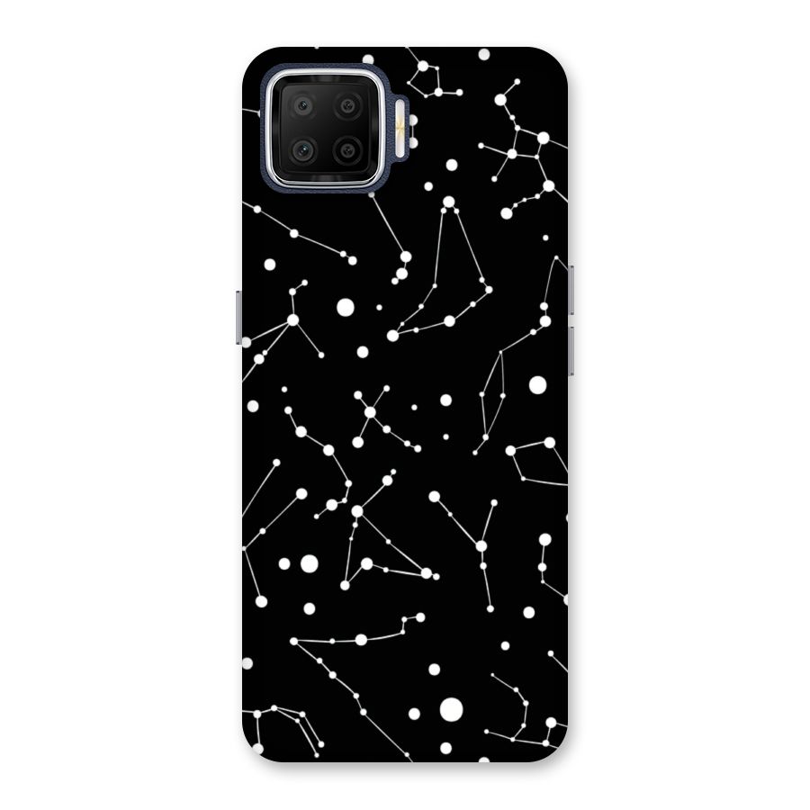 Black Constellation Pattern Back Case for Oppo F17