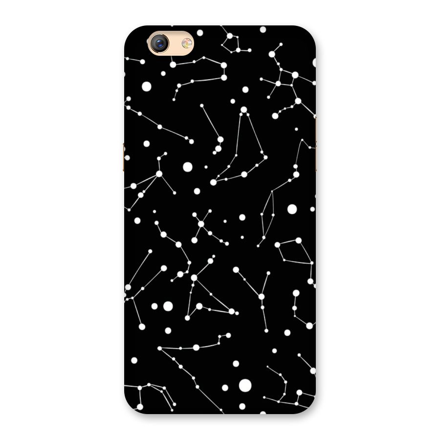 Black Constellation Pattern Back Case for Oppo F3 Plus