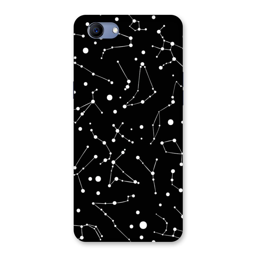 Black Constellation Pattern Back Case for Oppo Realme 1