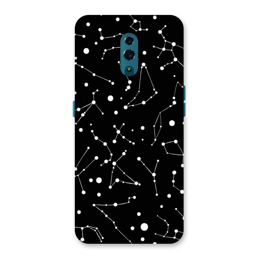 Black Constellation Pattern Back Case for Oppo Reno