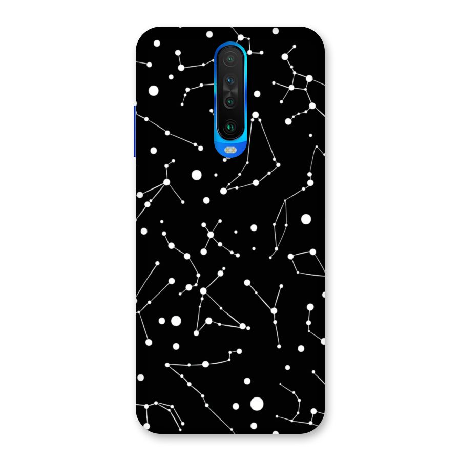 Black Constellation Pattern Back Case for Poco X2