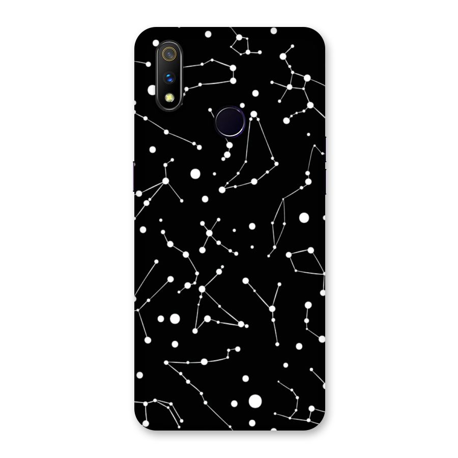Black Constellation Pattern Back Case for Realme 3 Pro