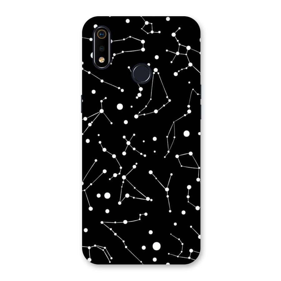 Black Constellation Pattern Back Case for Realme 3i