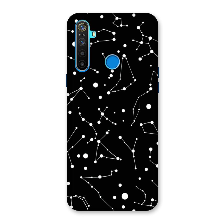 Black Constellation Pattern Back Case for Realme 5s