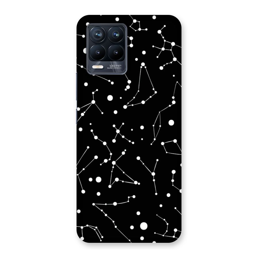 Black Constellation Pattern Back Case for Realme 8 Pro