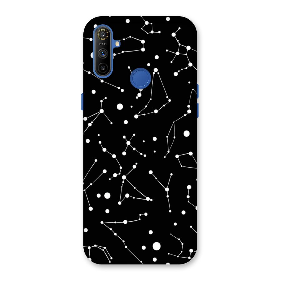 Black Constellation Pattern Back Case for Realme Narzo 10A