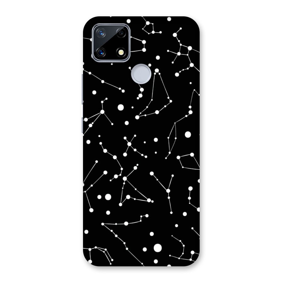 Black Constellation Pattern Back Case for Realme Narzo 20