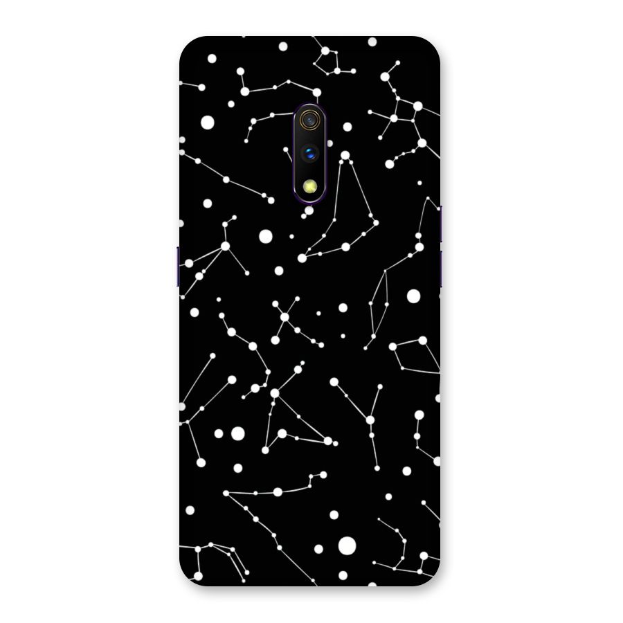 Black Constellation Pattern Back Case for Realme X