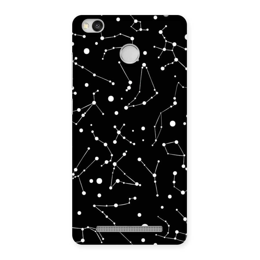 Black Constellation Pattern Back Case for Redmi 3S Prime