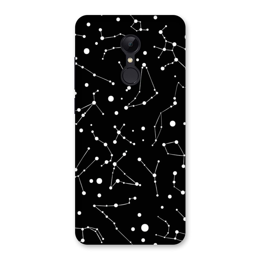 Black Constellation Pattern Back Case for Redmi 5