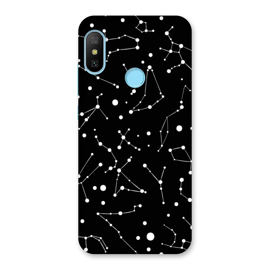 Black Constellation Pattern Back Case for Redmi 6 Pro