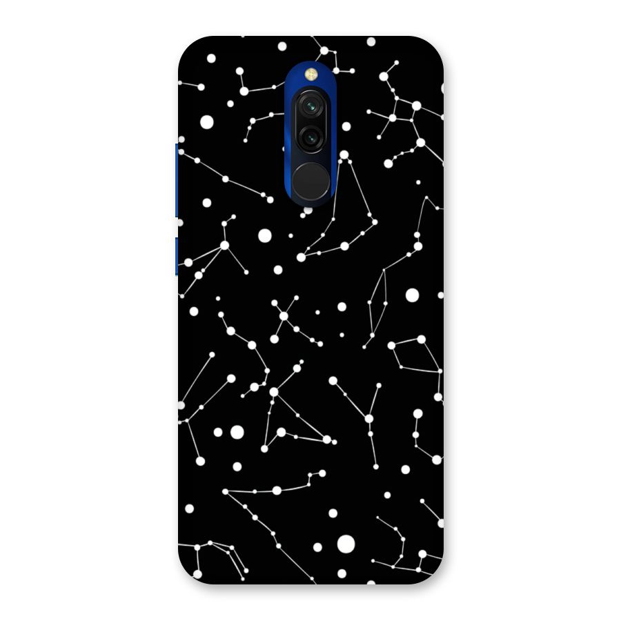 Black Constellation Pattern Back Case for Redmi 8