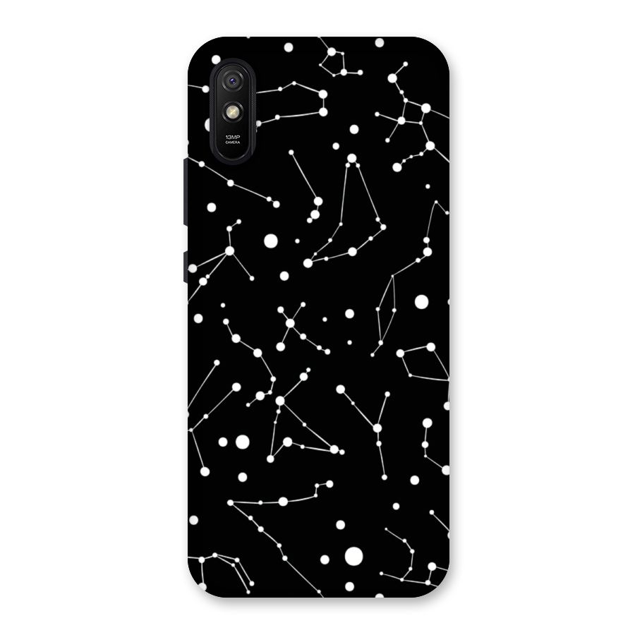 Black Constellation Pattern Back Case for Redmi 9A