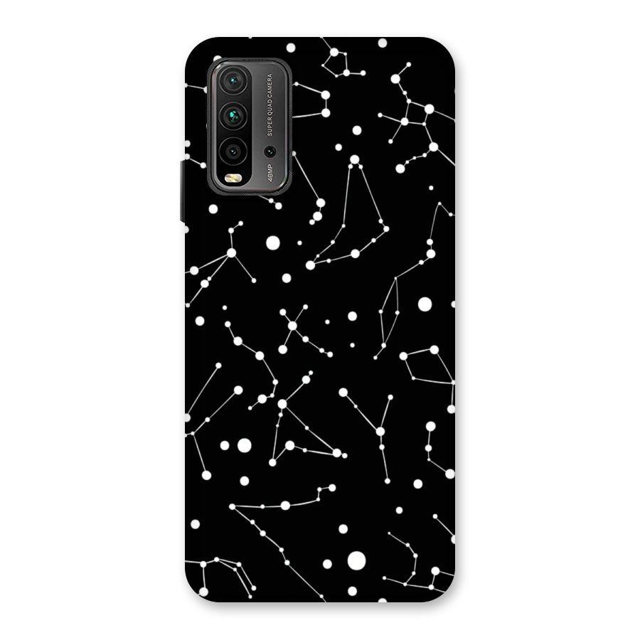 Black Constellation Pattern Back Case for Redmi 9 Power