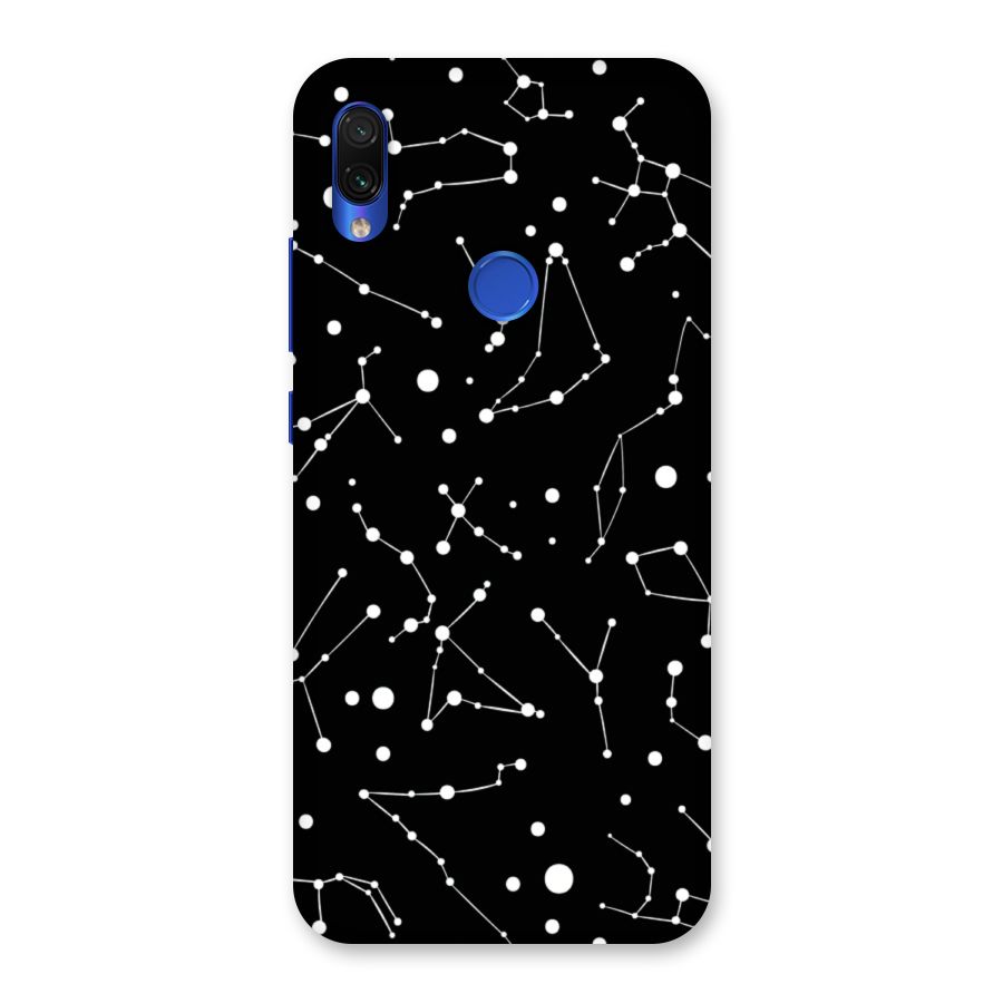 Black Constellation Pattern Back Case for Redmi Note 7S