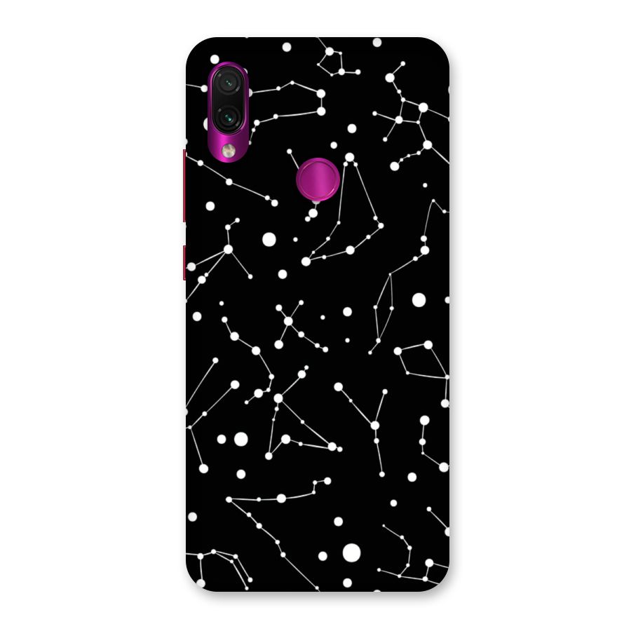 Black Constellation Pattern Back Case for Redmi Note 7 Pro