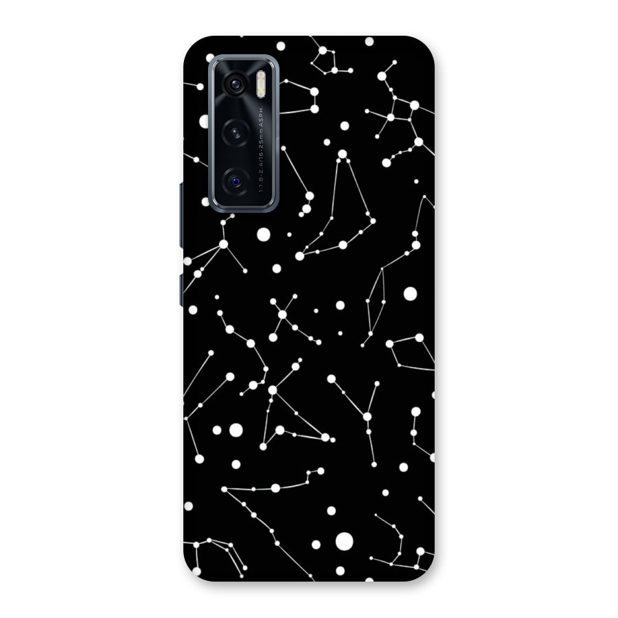 Black Constellation Pattern Back Case for Vivo V20 SE