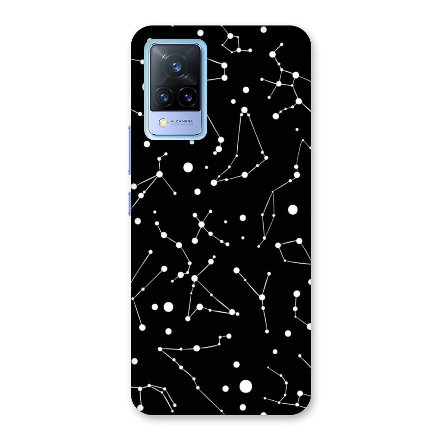 Black Constellation Pattern Back Case for Vivo V21 5G