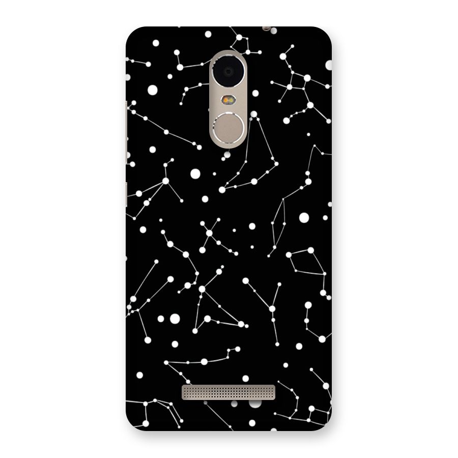 Black Constellation Pattern Back Case for Xiaomi Redmi Note 3