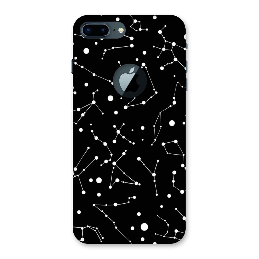 Black Constellation Pattern Back Case for iPhone 7 Plus Logo Cut