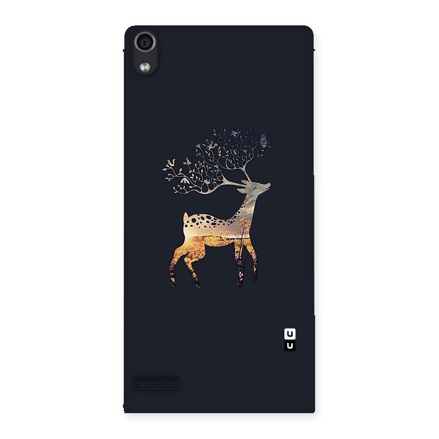 Black Deer Back Case for Ascend P6
