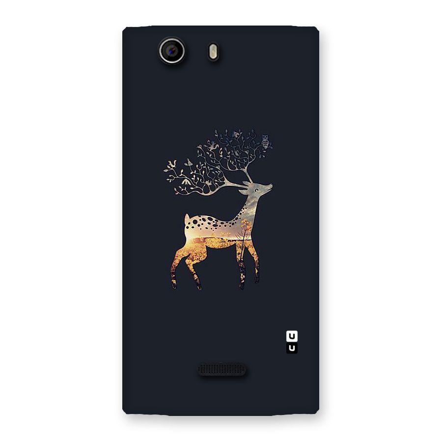 Black Deer Back Case for Canvas Nitro 2 E311