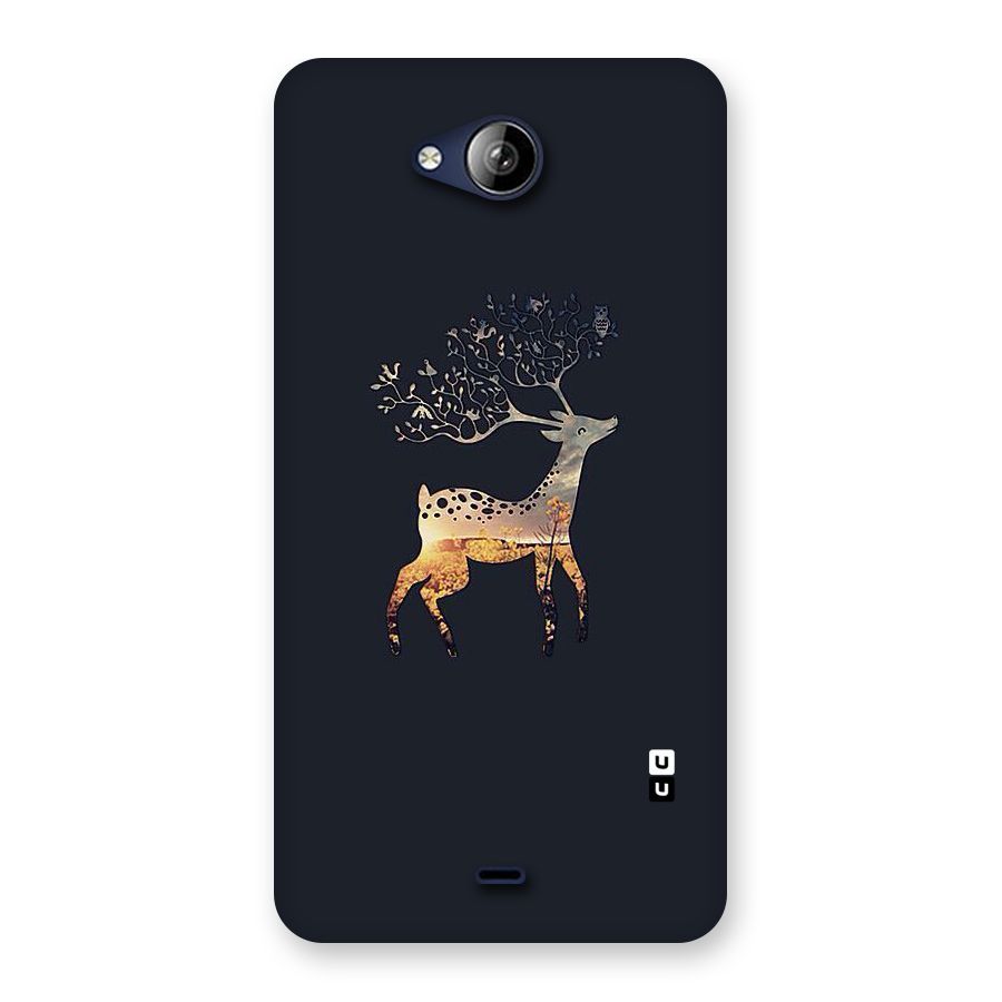 Black Deer Back Case for Canvas Play Q355