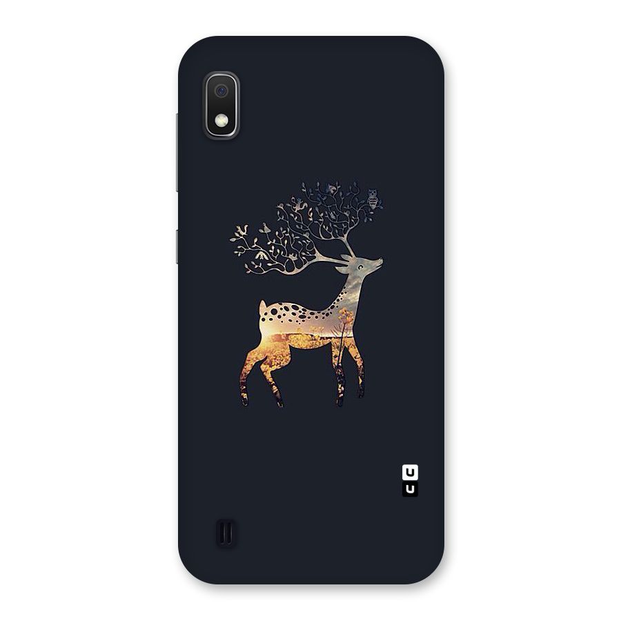 Black Deer Back Case for Galaxy A10